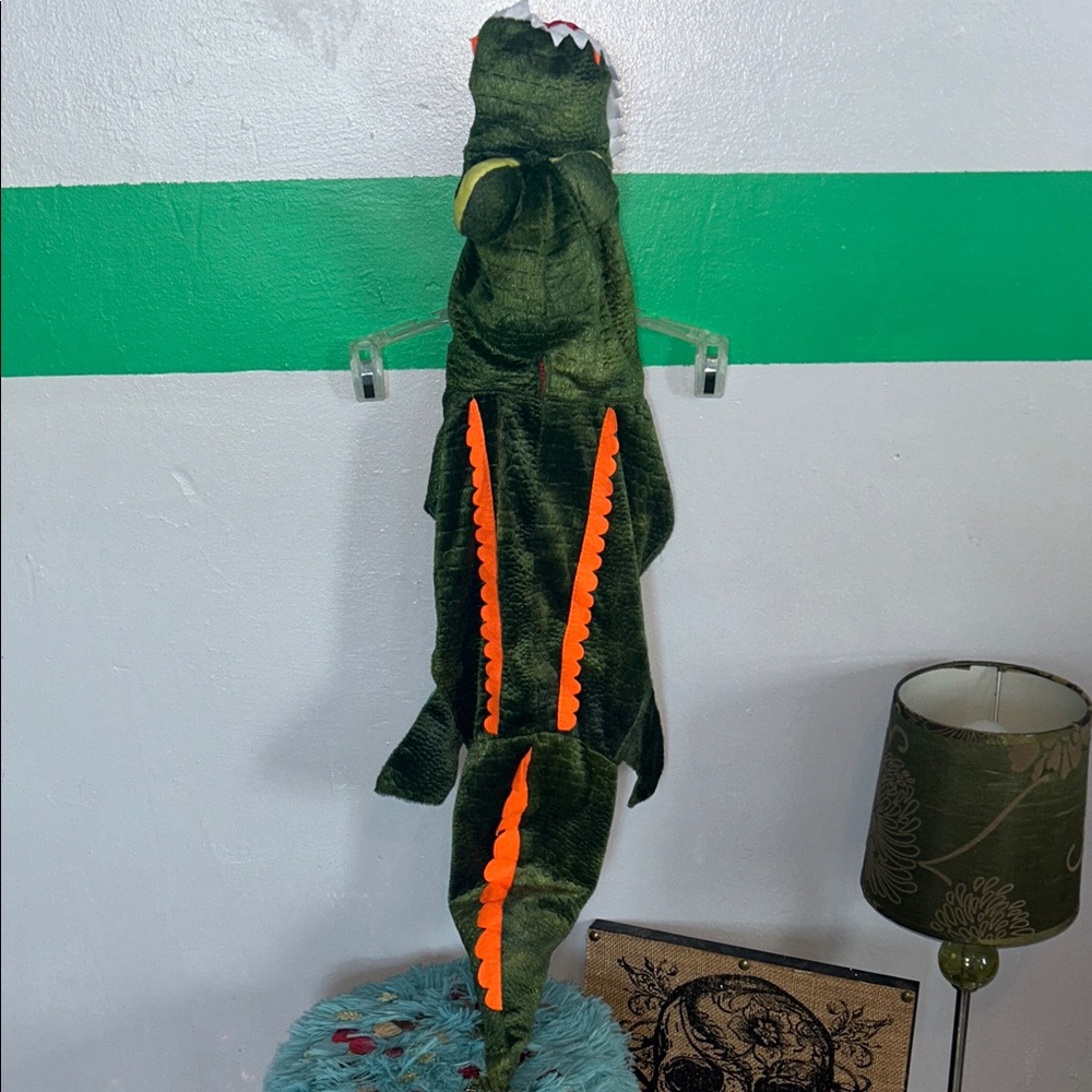 Dog Alligator Costume with Orange Details NEW w/out tags